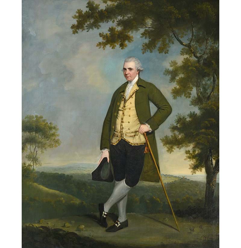 Attributed to Hugh Barron (c.1746–1791) Portrait of Mr Peter Galhee