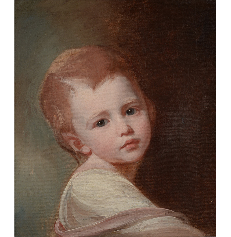 George Romney (1734-1802)  Caesar Hawkins, head study