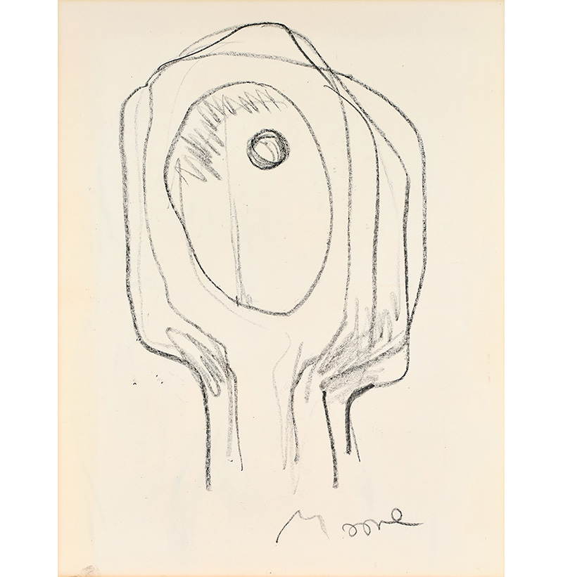 Henry Moore OM, CH, RBA, RBS (1898-1986) “Head” (1957/58)