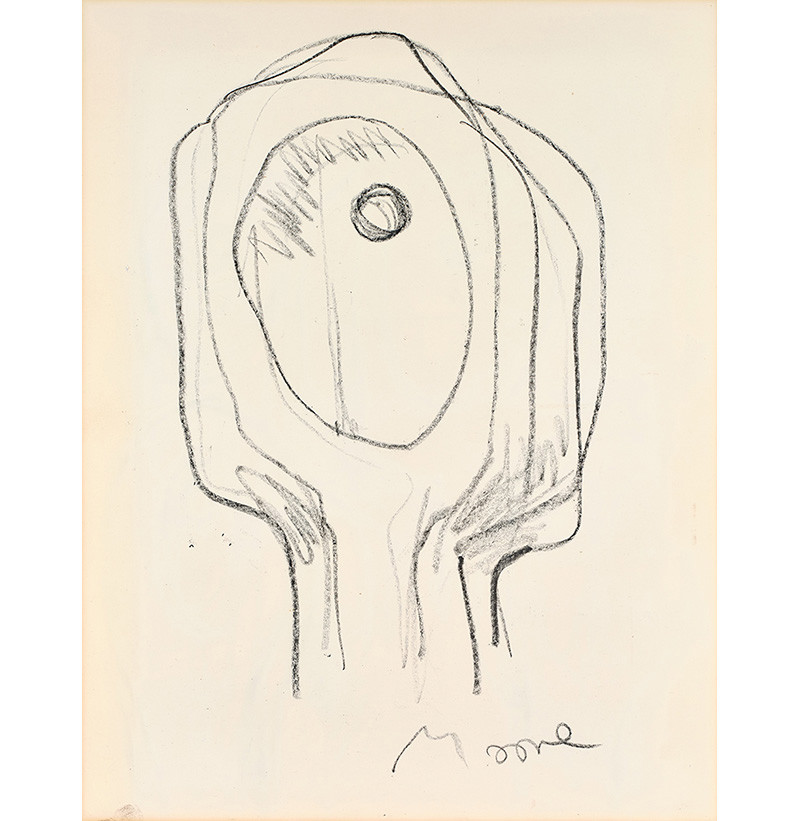 Henry Moore OM, CH, RBA, RBS (1898-1986) “Head” (1957/58)