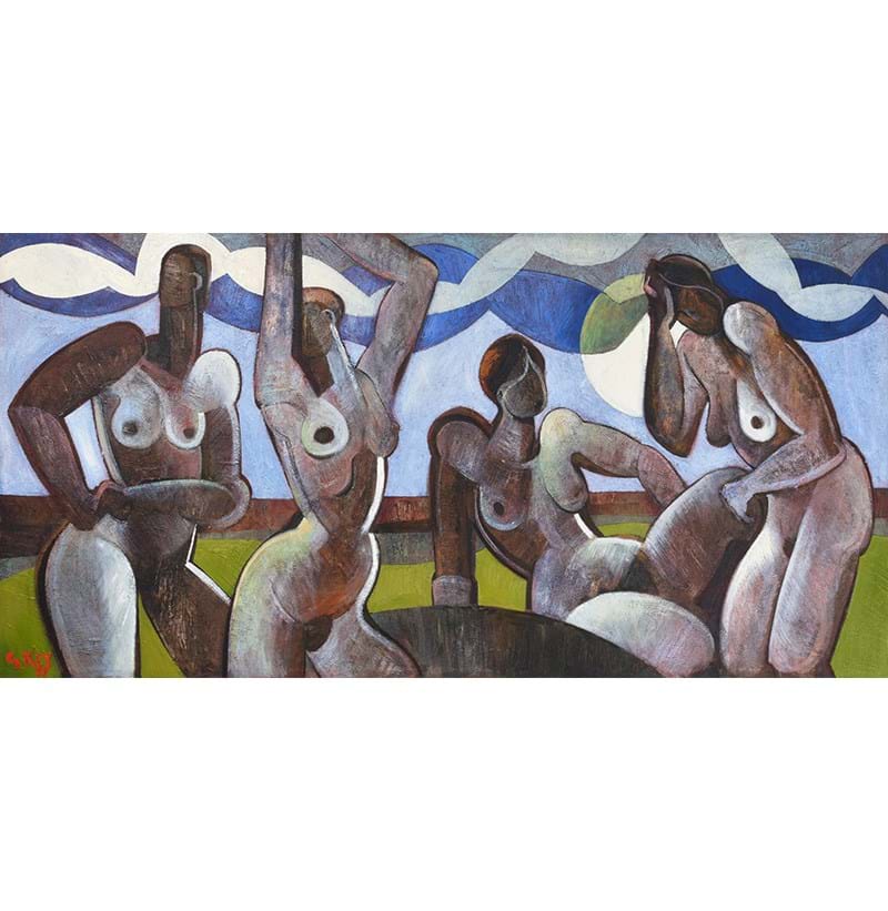 Geoffrey Key (b.1941) "Four Ages of Women"