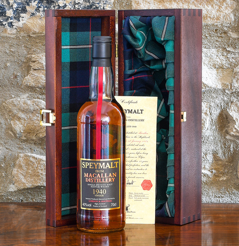 Macallan 1940 50 Year Old Single Speyside Malt Scotch Whisky