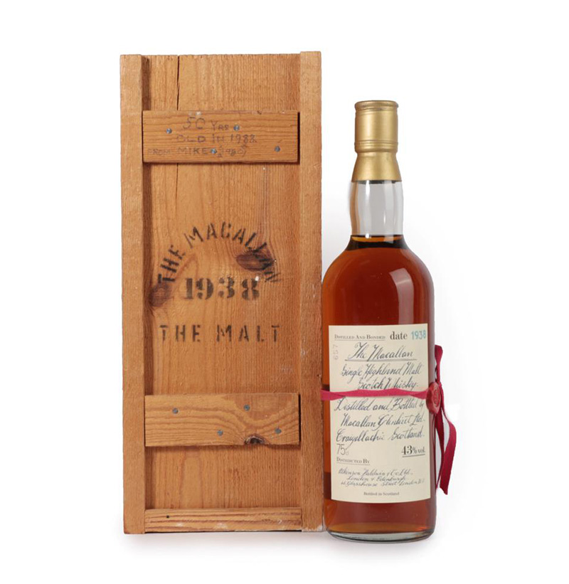 The Macallan ''Red Ribbon'' Single Highland Malt Scotch Whisky 1938