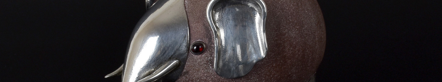 A Fabergé Elephant Match-Holder