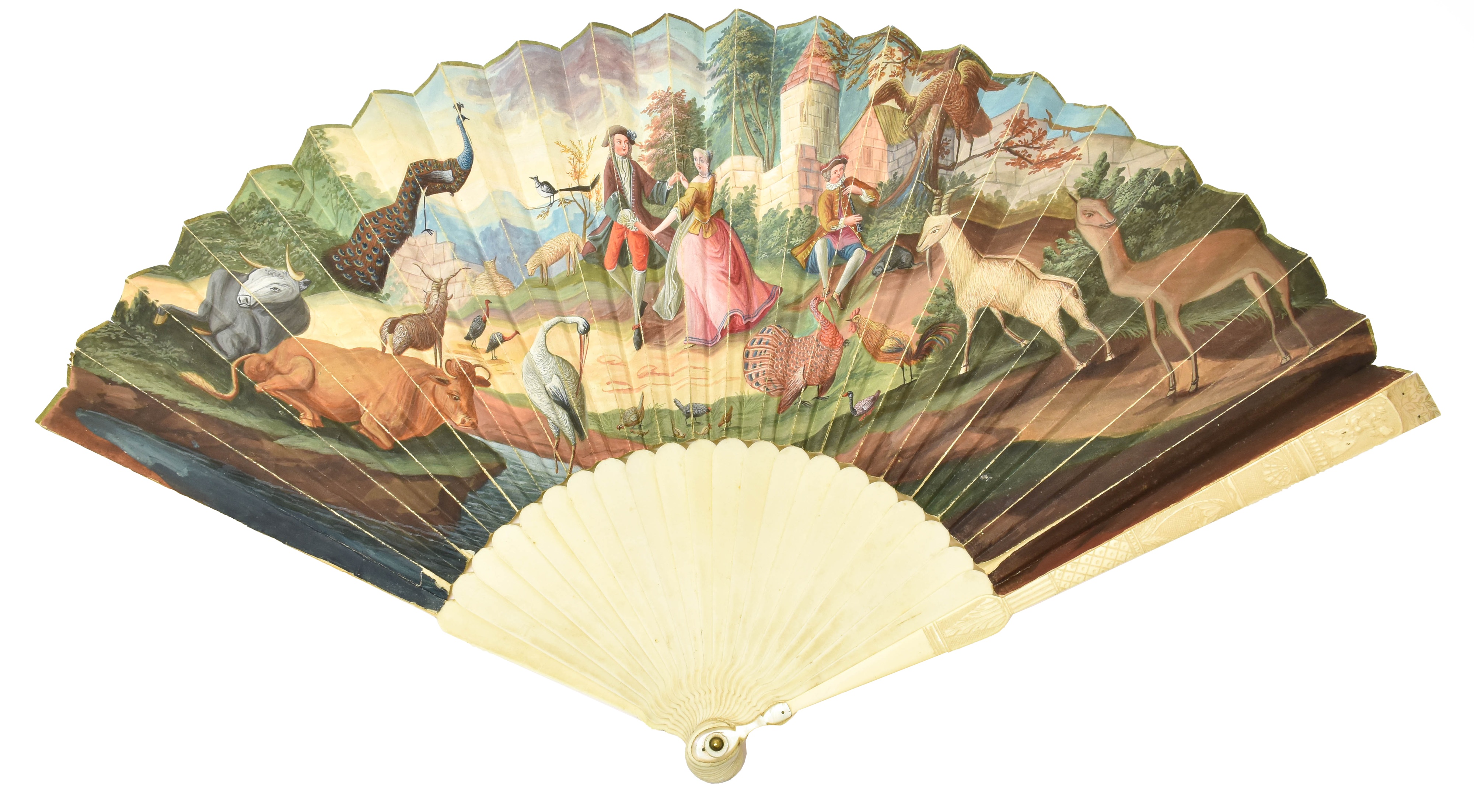 A Circa 1730 Ivory Fan