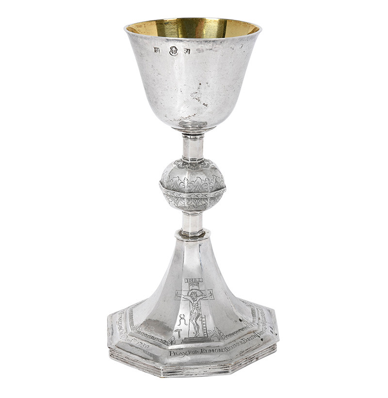 A George II Irish Provincial Silver Chalice, by Richard Joyes, Galway, Dated 1730