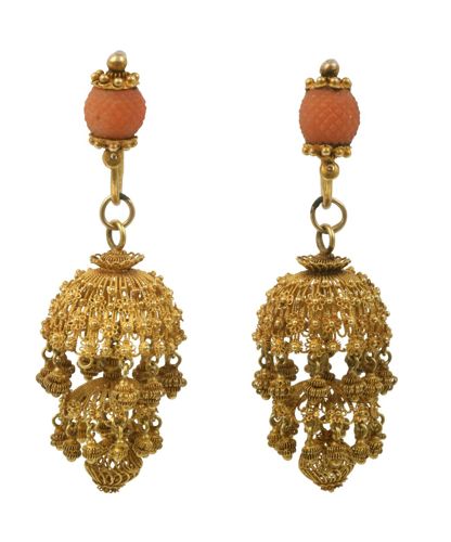 A Pair of Coral Earrings 
