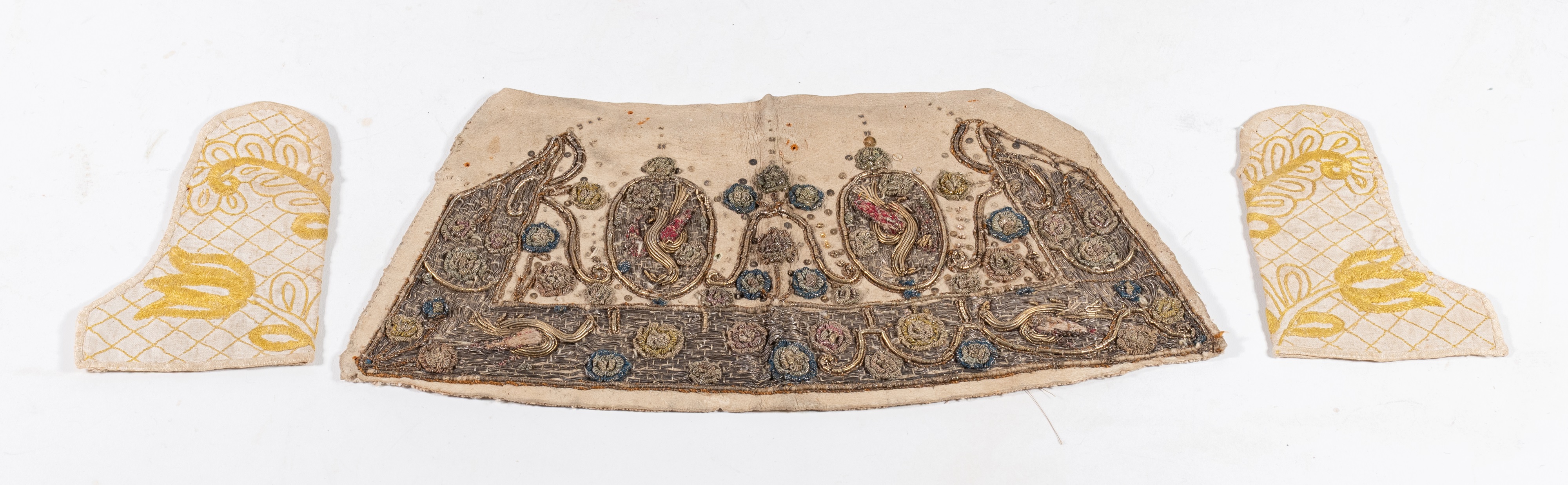 17th Century Cream Leather Gauntlet Band 