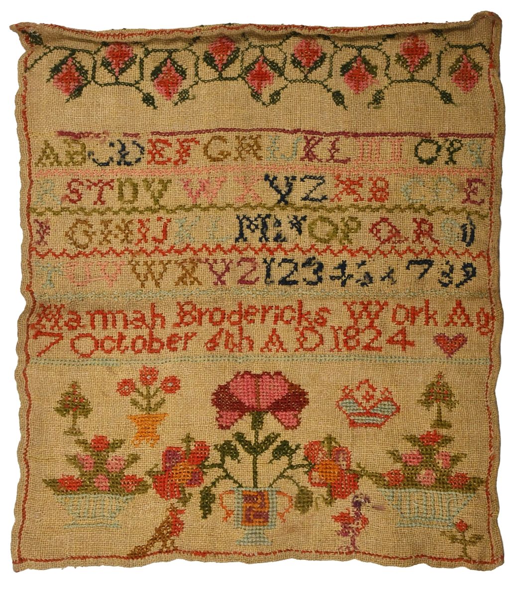 Family Samplers Head Fashion, Costume & Textiles Sale