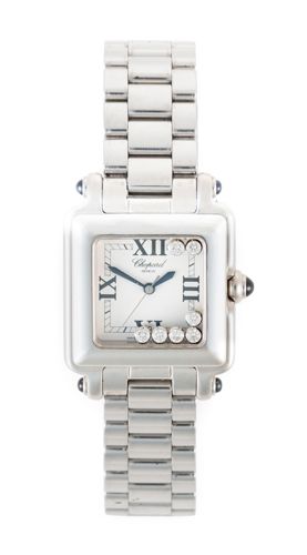 Chopard Lady’s Stainless Steel Happy Sport Wristwatch 